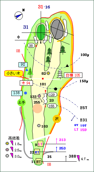 Cコース（謙信） No.6 コースレイアウト